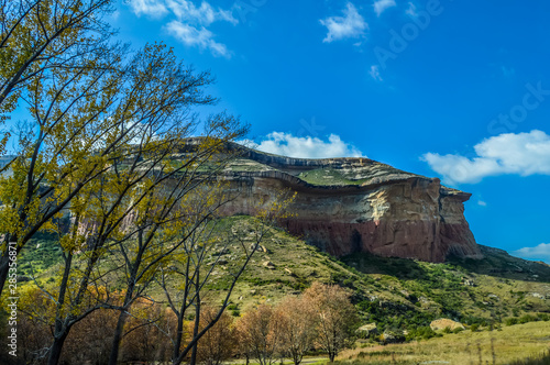 Mushroom Rocks in the Golden Gate Highlands National Park in Cla photo