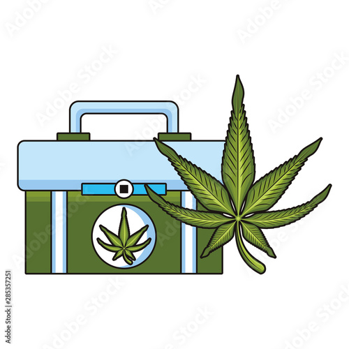 cannabis martihuana sativa hemp cartoon