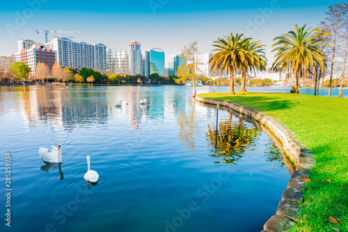Orlando. Located in Lake Eola Park, Orlando, Florida, USA. photo