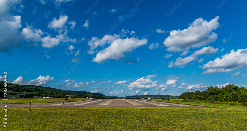 Airport and Blue Sky