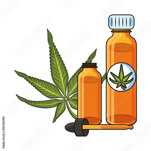 cannabis martihuana sativa hemp cartoon