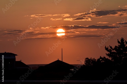 sunset at the sea