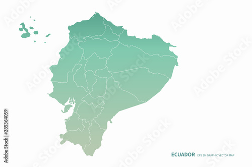 graphic vector map of south america