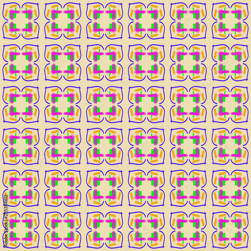 seamless floral pattern in bright colors