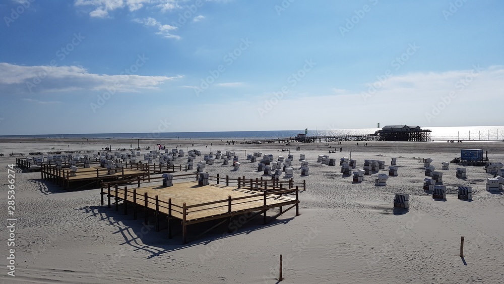 Obraz premium Strand in St. Peter-Ording