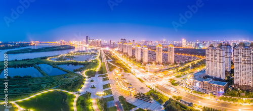 Cityscape of Harbin. Located in Harbin, Heilongjiang, China. photo