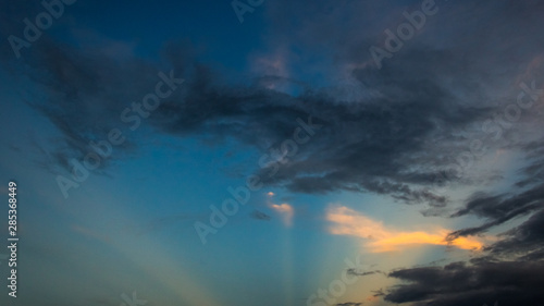 dramatic sky and clouds