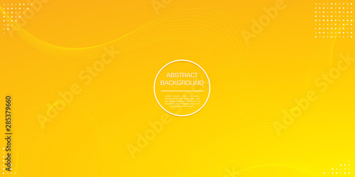 abstract line ini yellow gradation color with circle element background
