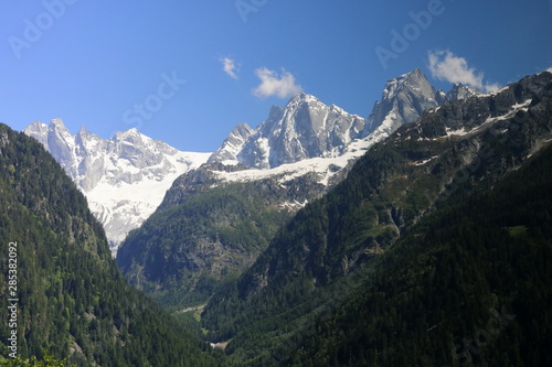 Blick von Soglio ins Val Bondasca