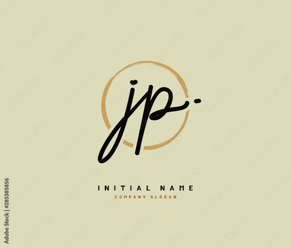 J P JP Beauty vector initial logo, handwriting logo of initial signature, wedding, fashion, jewerly, boutique, floral and botanical with creative template for any company or business. J P JP Beauty vector initial logo, handwriting logo of initial signature, wedding, fashion, jewerly, boutique, floral and botanical with creative template for any company or business.