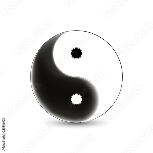 Ying yang symbol of harmony and balance