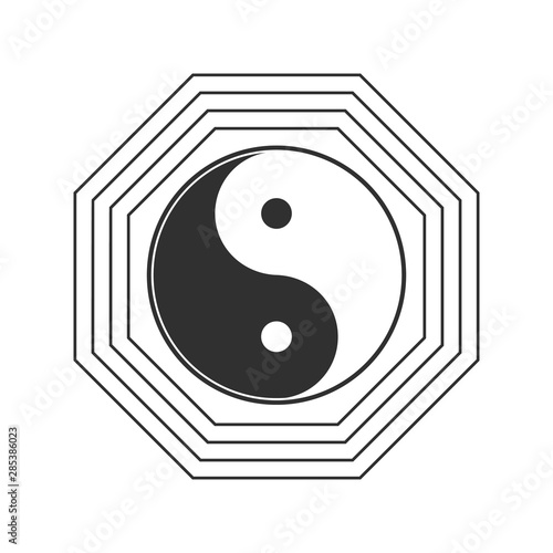 Ying yang symbol of harmony and balance