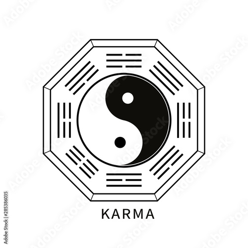 Ying yang symbol of harmony and balance