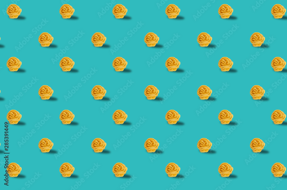 Trendy Pattern done with raw pasta background