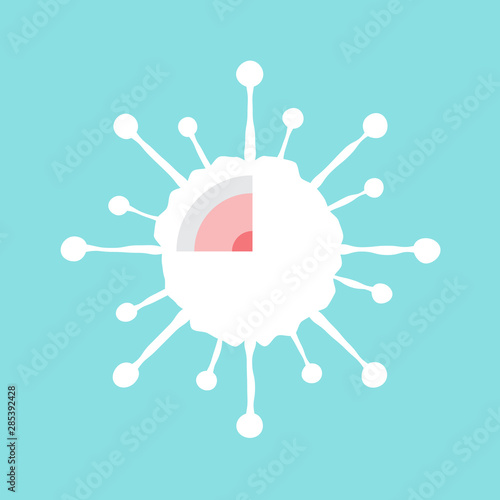 Vius or bacteria icon vector illustration