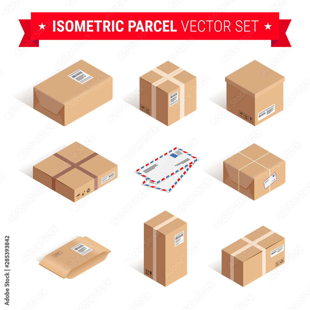 Isometric parcel set Isometric parcel set