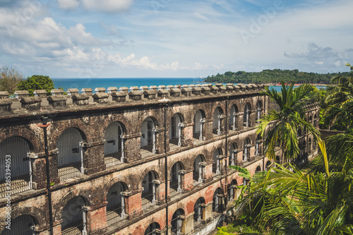 A huge prison in port Blair, top view. photo