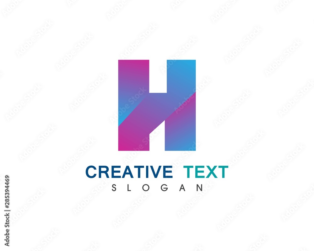 H Letter Logo Template Design Vector illustration H Letter Logo Template Design Vector illustration