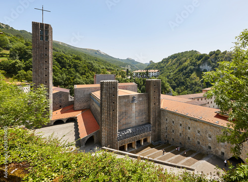 Arantzazu sanctuary exterior. Euskadi cultural and heritage. Spain photo