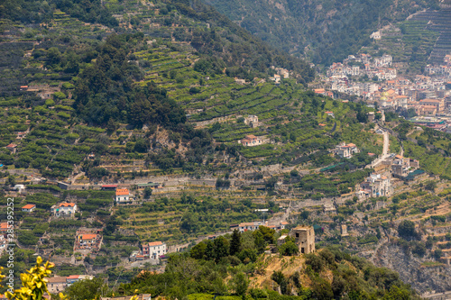 View over Gulf of Salerno from Ravello, Campania, Italy