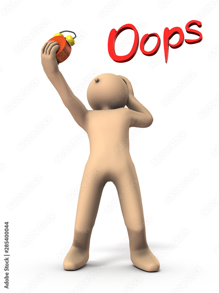 遅刻して慌てるキャラクター Stock イラスト Adobe Stock