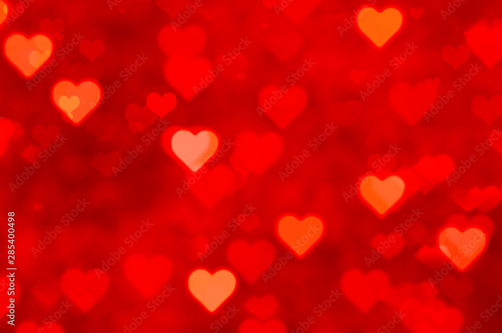Shiny Heart Abstract Background - Valentines Day