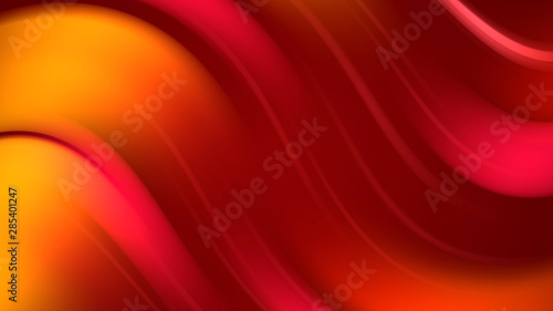 Wallpaper Mural 3d rendering of abstract background with red orange yellow twisted gradient of colors. beautiful mixing colors of paint arc on a plane Torontodigital.ca