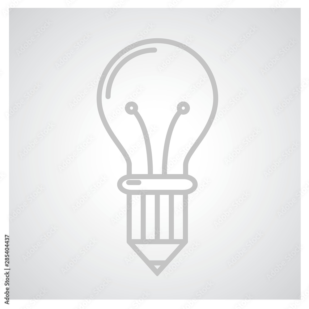 Light lamp sign icon. Idea symbol. Light lamp sign icon. Idea symbol.