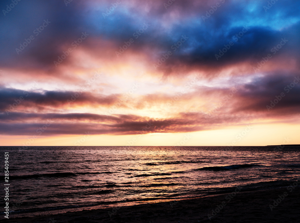 sea sunset landscape image