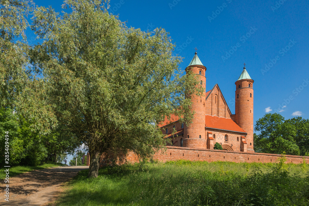 Fortified church in Brochow, Masovia, Poland