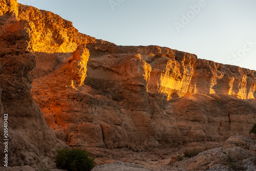 Impression of Sesriem Canyon, in the Hardap region of Namibia, during sunset. © Goldilock Project