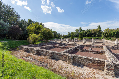 The ruins of Gorsium-Herculia, village of the Roman Empire in Tac, Hungary. © skovalsky
