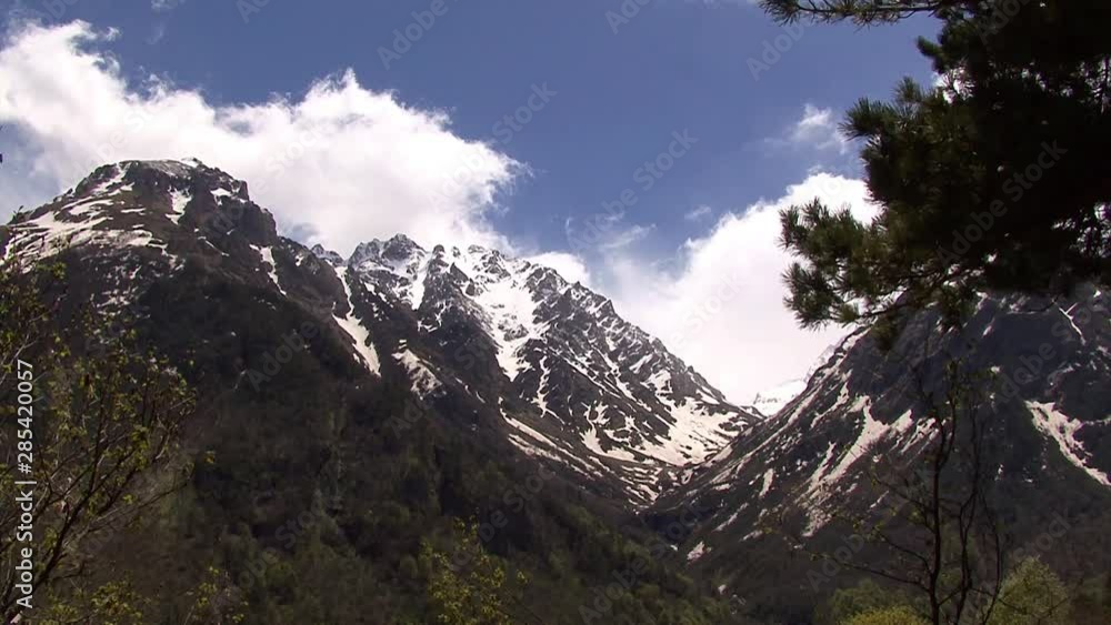 Caucasus, Ossetia. Digoria Gorge. Hares River Valley.