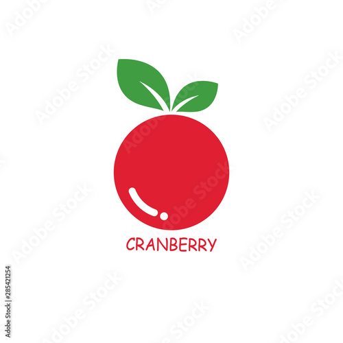 Set of fresh cranberry logo template vector icon illustration concept