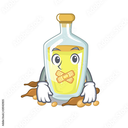 Silent soybean oil with the character shape