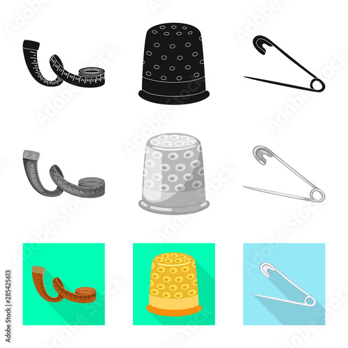 Vector illustration of craft and handcraft icon. Set of craft and industry stock symbol for web.