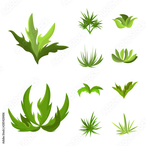 Canvas Print Vector design of garden and grass symbol