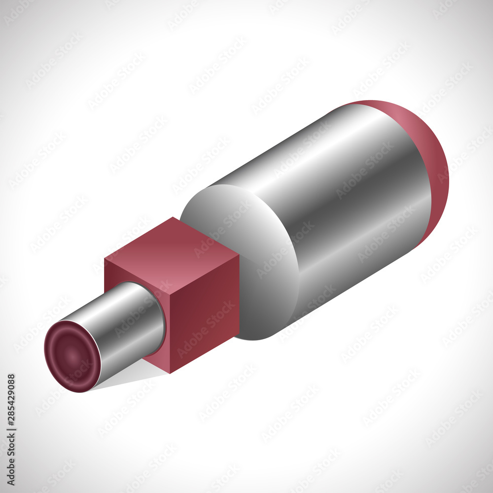 Cylinder and cube. Vector illustration. Cylinder and cube. Vector illustration.