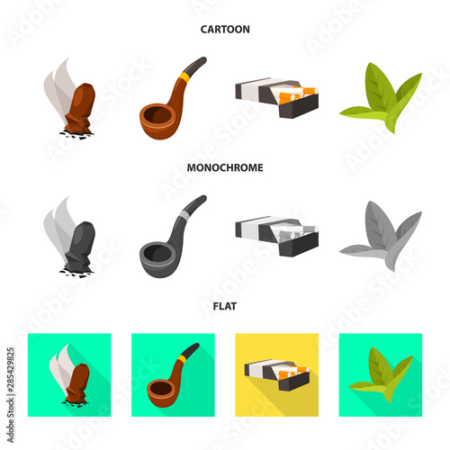 Isolated object of accessories and harm sign. Set of accessories and euphoria vector icon for stock.