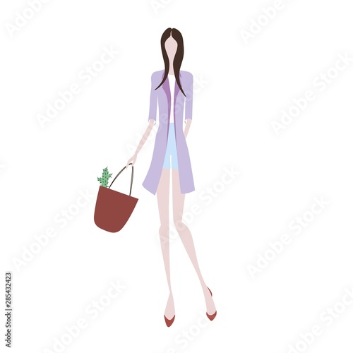 woman with bag