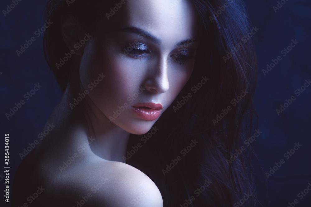 Beauty portrait of attractive young woman Beauty portrait of attractive young woman
