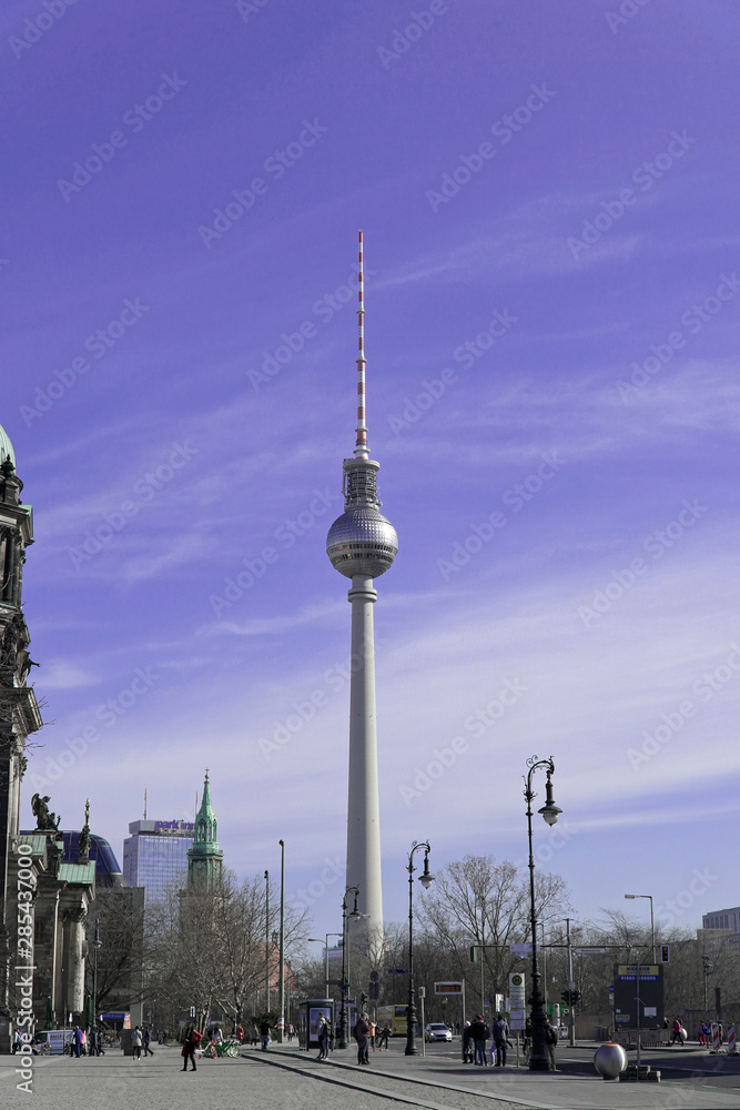 Berliner Fernsehturm, Alex, Alexanderplatz, Berlin, Deutschland, Europa