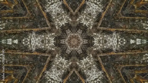 Multicolor mosaic texture. Unique kaleidoscope design. Abstract geometric kaleidoscope background. Beautiful kaleidoscope seamless pattern. © Sanja