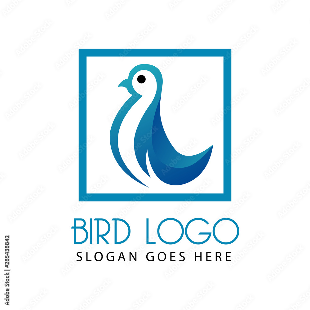 bird logo vector design template bird logo vector design template