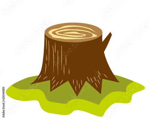 切り株　株　木　アイコン