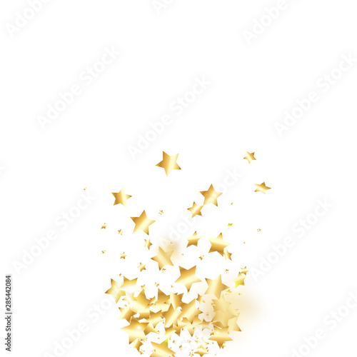 Star falling confetti background.