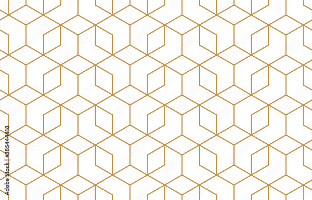 The geometric pattern with lines. Seamless vector background. White and gold texture. Graphic modern pattern. Simple lattice graphic design The geometric pattern with lines. Seamless vector background. White and gold texture. Graphic modern pattern. Simple lattice graphic design