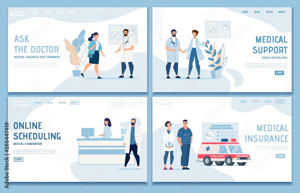 Medical Landing Page Set Offer Professional Help Medical Landing Page Set Offer Professional Help