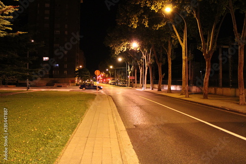 Calle de Palencia. Visión nocturna