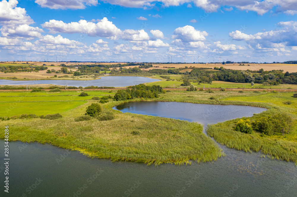 Obraz premium Der Uckersee in der Uckermark in der Nähe des Dorfes Seehausen